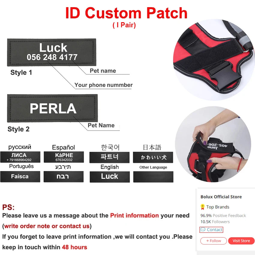 North Hound Co. Premium No-Pull Personalized Adventure Harness