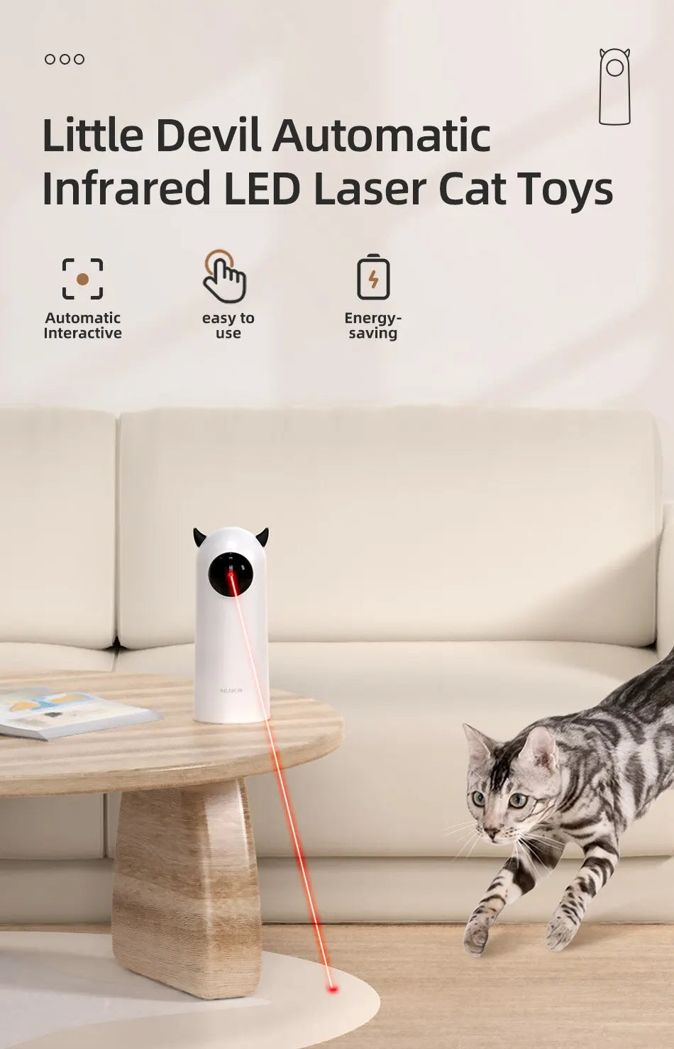 North Hound Co. Interactive LED Laser Pet Toy